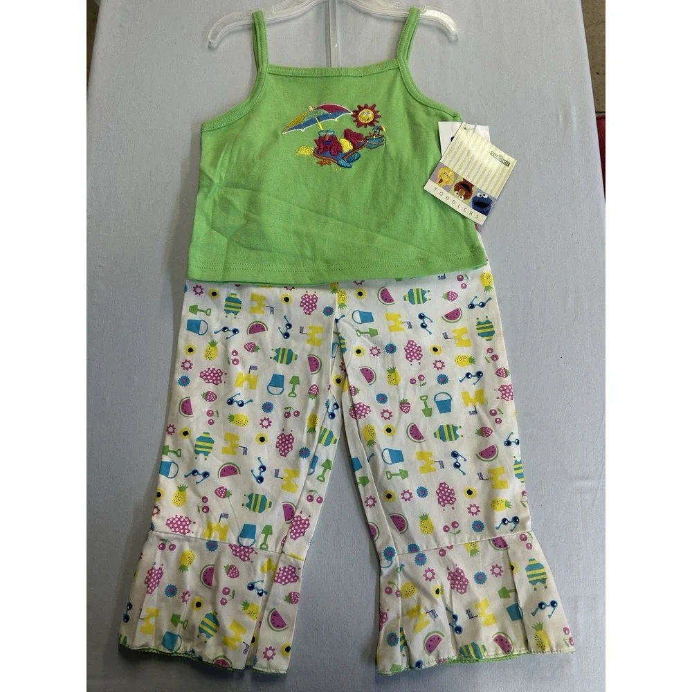 Vintage NWT Sesame Street Elmo Girls 2 Pc Set Size 5T